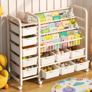 ชั้นเก็บของ ชั้นวางหนังสือเด็ก ชั้นเก็บของเล่น ชั้นวางอเนกประสงค์ ติดตั้งง่าย ความจุสูง ขนาดใหญ่ ชั้นวางของเล่น ชั้นวางของเล่นเด็ก - Lazada