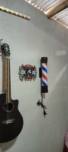 lampu barbershop berputar murah meriah