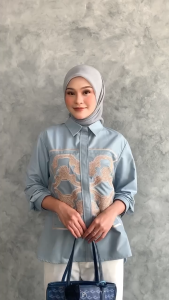 Personal Nice - Kemeja Wanita Lengan Panjang Bordir Shanum Shirt
