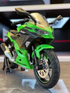 1:12 Diecast Kawasaki 400 Alloy Motorcycle Model Light & Sound Effect Toy Vehicles Motorcycle Model Collection