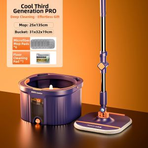 Homettler | Hand-Free Self-Wringing Bucket Mop