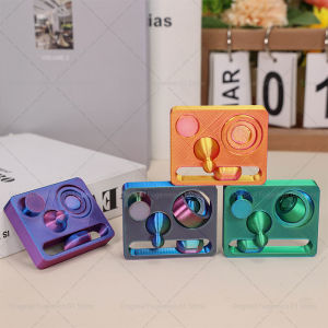 3D Printed 4 In1 Finger Fidget Toy Pop Fidget Toy Rotating Ball Toy for Stress and Anxiety Relaxing Portable Fingertip Toys