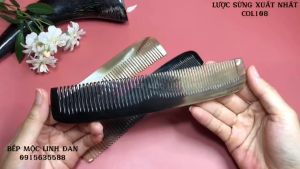 [FREESHIP MAX]Lược 2 loại răng bằng sừng tự nhiên (COL108) Size 19cm Hàng xuất Nhật đẹp