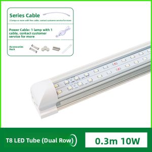 Full Spectrum T8T20 Integrated Double Plant Grow Light Tube Indoor Succulent Supplement Light Sunlight Simulating LED Plant Growth Lamp