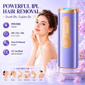 9 Levels IPL Hair Removal Device with Ice Cooling At Home Laser Hair Remover for Women Painless Smooth Skin Beauty Device