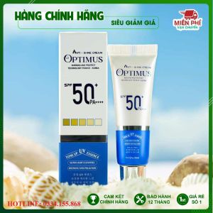 [Hà Nội] Kem Chống Nắng Thanh Mộc Hương Optimus Anti shine Cream 20ml SPF50 PA++++ Bảo Vệ Da Nâng tone da không cần makeup
