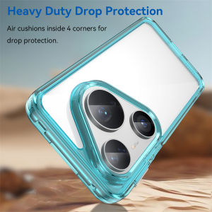 Vật liệu cứng Vỏ Ốp điện thoại cho Huawei chống sốc Acrylic Huawei Pura 80 Ultra 70 Pro P60 Art Mate 50 Pro Nova 11 11i 10 Pro 9 kiểu áo giáp gồ ghề