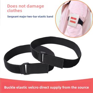 Adjustable Elastic Sleeve Strap Magic Tape Fastener No Damage to Clothes Two Bars Reverse Clip Elastic Band for DIY Sewing