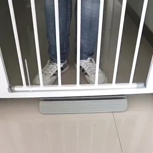 Baby Safety Gate with Chew-Proof Bars Pet Barrier 3D Lock System Adjustable 60-180CM for Stairs Doorways Balcony Toddler Fall Prevention Certified by PH Pediatric Association