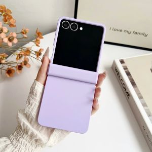 szhaiyu | For Galaxy Z Flip8 Candy Color Matte Phone Case for Samsung Galaxy Z Flip 8 7 6 5 4 3 Flip7 FE Hinge Protective Hard Back Cover