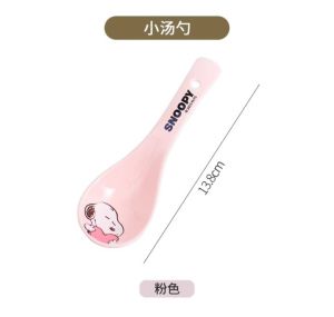 MANGKUK SENDOK SOUP KERAMIK IMPORT KARAKTER SNOOPY / MANGKOK SNOOPY IMPORT / SENDOK SNOOPY