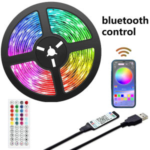 LED Strip Lights RGB APP Control Color Changing Lights with 44 Keys Remote Mode for Room Decoration Bluetooth TV SMD5050 RGB