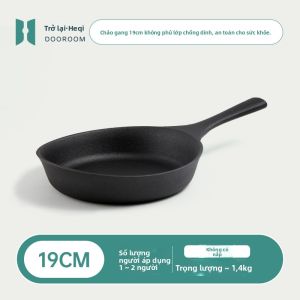 DOOROOM | Chảo Gang Không Dính Không Phủ