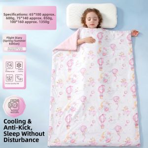 MUSHABAI | Anti-Kick Childrens Sleeping Bag Lightweight Summer