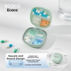 ecoco | Portable Sealed And Moisture-Proof Pill Box For 7 Days