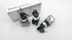 30mm Key Selector Knob Switch Push Button Power Switch 2 3 Way Momentary Reset Self Locking on Off START STOP SWITCH 12V24V220V