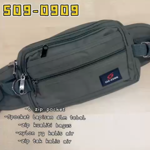 SEA-ZONN Premium Business Class (M) Size [502-0909] Men Waist Bag Pouch Bag Thick & Durable Nylon BEG PINGGANG LELAKI