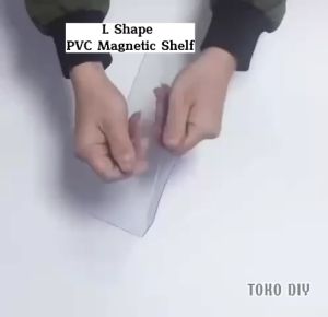 L Shape Transparent PVC Magnetic for supermarket or store shelf partition