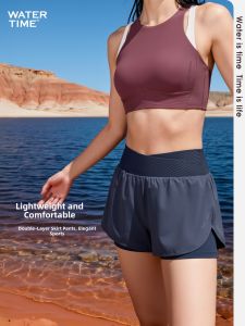 WATERTIME | Womens Double Layer Conservative Square Leg Swimsuit