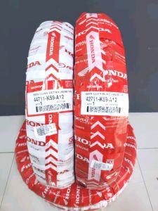 BAN LUAR MOTOR BEAT VARIO GENIO SEPASANG TUBLES RING 14 MERK HONDA FEDERAL ORIGINAL