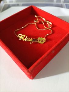 gelang serut dewas/anak lapis emas ukirnama bisa d kasih fariasia sukasuka murah berkualitas