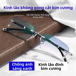 JIFANPAUL | Kính Không Viền Thời Trang Chống Ánh Sáng Xanh Đa Độ