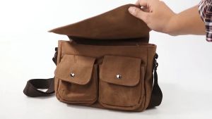 BISA COD - Dxyizu Tas Selempang Messenger Bag Bahan Canvas / Tas Pria / Tas Selempang / Fashion Pria - A295