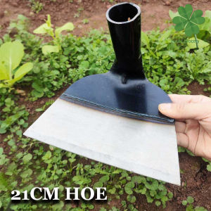 Garden Hoe Steel Hand Tool Heavy Duty Rust Resistant Long Handle Soil Cultivator Weed Remover Backyard Farming