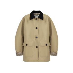 fano studios | Áo Khoác Trench Coat Thiết Kế Retro Cổ Notch Đa Màu