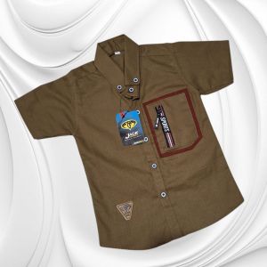 Kemeja sigaret pendek saku sleting anak laki laki kemeja pendek anak laki laki
