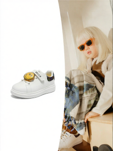 Belle | Collaborative Kids White Canvas Shoes with