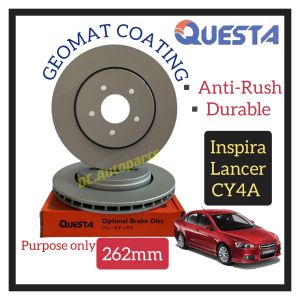 QUESTA REAR BRAKE DISC ROTOR PROTON INSPIRA LANCER CY4A 262MM 2PCS