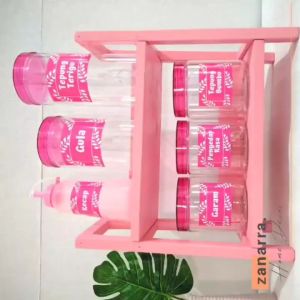 Rak Bumbu Dapur Susun Pink dan Rak Dapur Warna Ungu Shabbychic