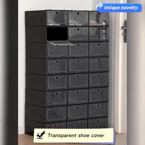 กล่องใส่รองเท้า กล่องรองเท้า กล่องเก็บของ ราคาต่อ 1 กล่องเท่านั้น ที่ใส่รองเท้า เปิดฝาด้านหน้า มีให้เลือก 2 ขนาด จัดเก็บง่ายและกันฝุ่น