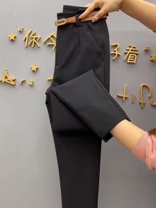 กางเกงยีนส์ทรงเข้ารูปเอวสูงสไตล์เกาหลี ทรงสลิมฟิต ทรงเข้ารูป ทรงสี่มิติ ดีไซน์ทรงปากกา แฟชั่นฤดูใบไม้ผลิและฤดูใบไม้ร่วง