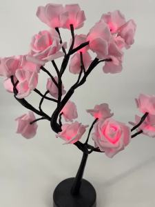 LED Table Lamp Rose Flower Tree USB Night Lights Home Decoration LED Table Lights Parties Xmas Christmas Wedding Bedroom Decor