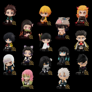 Bandai | 15Pcs/Set Demon Slayer Kamado Tanjirou Nezuko Agatsuma Zenitsu Action Figure Cute Anime Model PVC Statue Collectible Toys Gifts