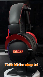 Tai Nghe Gaming Zidli ZH31 Âm Thanh Vòm 7.1 Led RGB Bass Mạnh Driver 50mm Kết Nối USB 2.3m - Hàng chính hãng