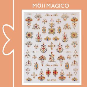 Nghệ Thuật Làm Móng Trang Trí Chống Thấm Nước Họa Tiết Châu Âu Dập Vàng Giấy Dán Móng Tay MOJI MAGICO M788 Phụ Kiện Làm Đẹp
