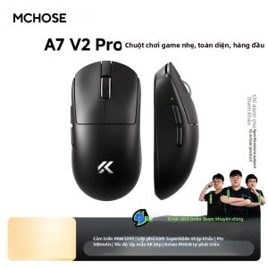 MCHOSE | Chuột Chơi Game MCHOSE A7 V2 Ultra 20000FPS PAW3950Ti Cảm Biến Siêu Nhạy Tốc Độ Lấy Mẫu 8kHz Độ Trễ Thấp Dành Cho Chơi Game Trên Máy Tính - Không Dây 2.4Ghz