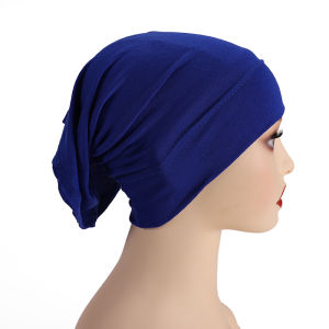 Soft Modal Inner Hijab Cap Muslim Stretch Turban Cap Islamic Underscarf Bonnet Hat Female Headband Tube Cap Turbante
