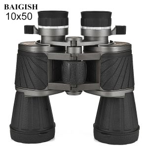Baigish Russian 10x50 Binoculars Powerful Military Lightweight Telescope HD Professional Waterproof for Hunting Bird Watching