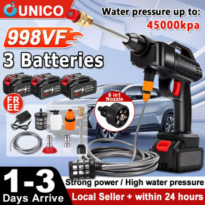 UNICO 998VF Water Jet Cordless Car Washer High Pressure Lithium Battery Household Portable Outdoor Wash Car Cleaner Sprayer
