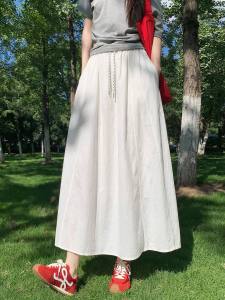 XIANYIJIAO | Wrinkle-Resistant Quick-Drying Summer-Friendly Petite-Friendly A-Line Half Skirt