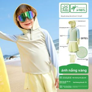 Kocotree | Bộ Bơi Tay Dài Quần Ngắn Chống Nắng Cho Bé Trai Bé Gái