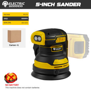 Brushless Sander Disc 8000rpm For Dewalt 20V Battery Cordless Woodworking Sanding Putty Polishing Power Tool 