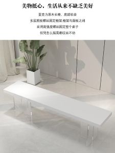Modern Acrylic Wooden Leisure Chairs Cream Style Swap Shoes Stool Minimalist Design Dining Table Benches Creative Home Furniture