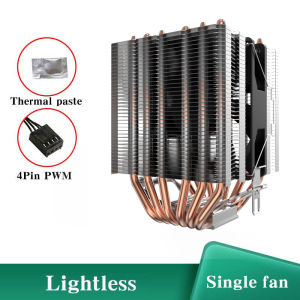 6Heatpipes CPU Cooler Fan PC Radiator Silent 4PIN PWM for Intel LGA 1150 1151 1155 1200 1700 2011 X79 X99 AM3 AM4 AM5 Ventilador