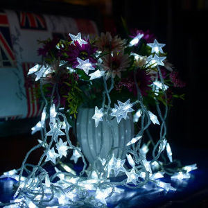 LED Fairy String Lights Battery Powered – Star Light for Party Wedding Garden Christmas Decoration Flower Ring Lights
