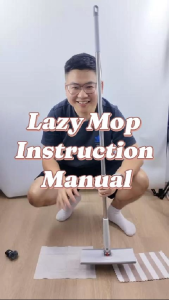 [Free Gifts] Flat Mop Lazy Mop Automatic Wet and Dry Sweeper Mop Hands Free Mop Cleaning Mop Free Lemongrass Wipes